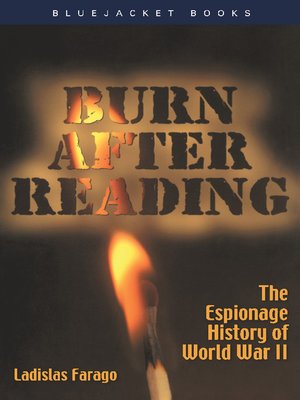 cover image of Burn After Reading